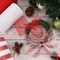 Christmas Deco Mesh Ribbon,10 inch x 30 feet(10 Yard) Each Roll,Metallic Foil Red and White Rolls for Wreaths Making, Swags and Christmas Tree Decoration,4 Roll